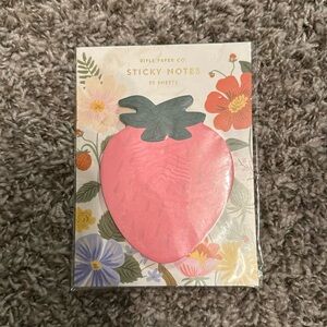 Rifle paper co Strawberry sticky note set
